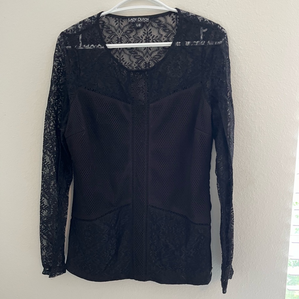 Lady Dutch Long sleeve lace shirt